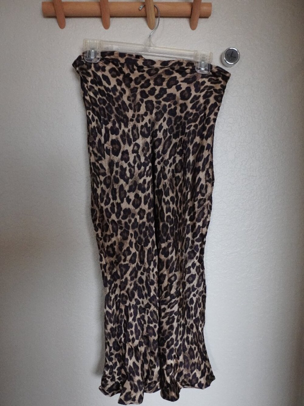 Cheetah Print Midi Skirt